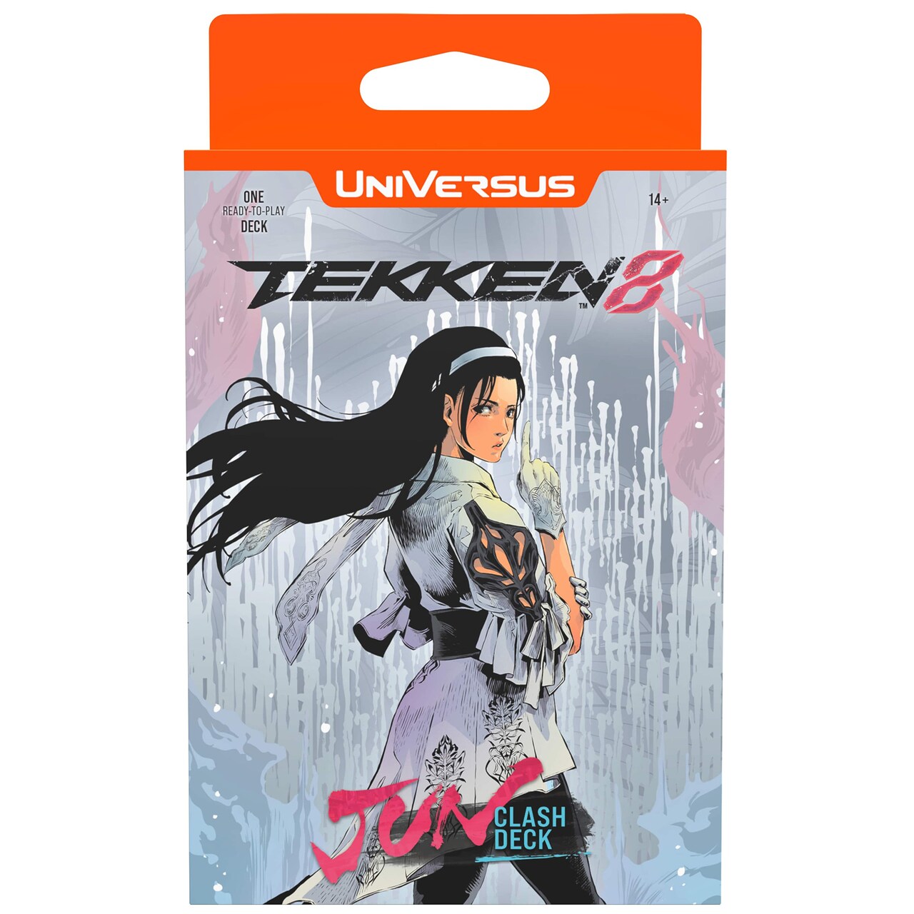 UniVersus Tekken 8: Clash Deck - Jun- Ready To Play Character Deck, Deck-Building Battle Collectible Card Game, Paper Play Mat, Officially Licensed
